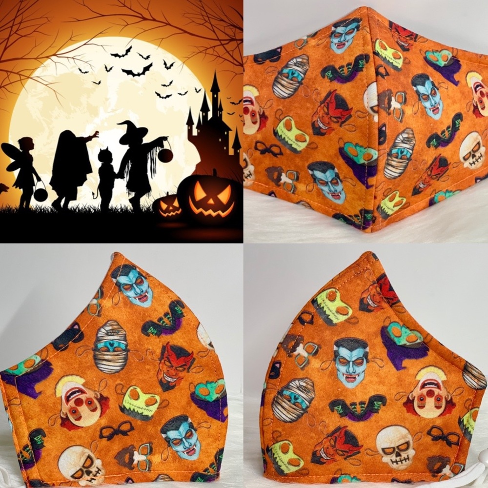 Happy Halloween Fun Designer Adult Face Mask